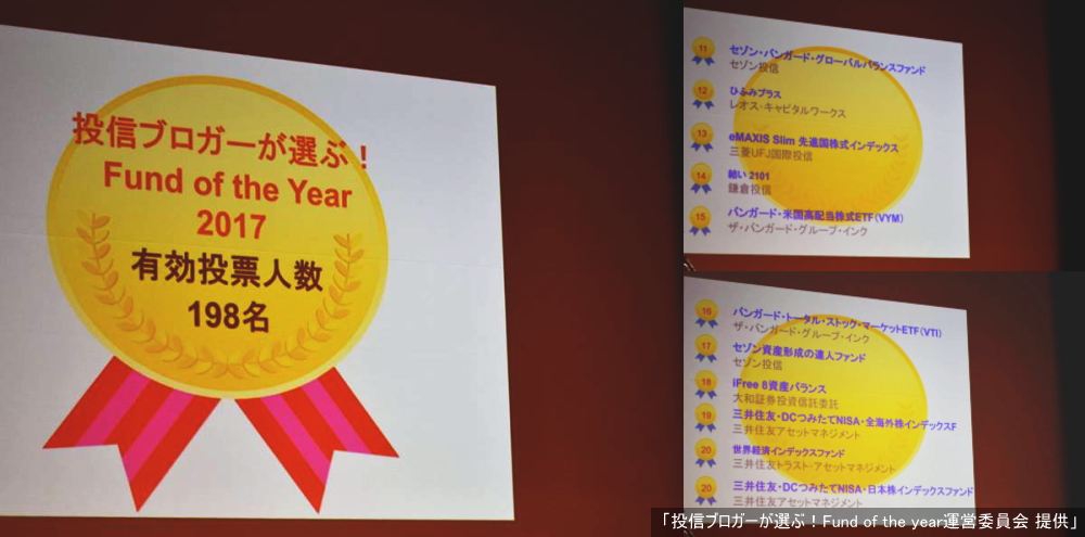 投信ブロガーが選ぶ Fund Of The Year運営委員会 初登場がトップへ 投信ブロガーが選ぶ Fund Of The Year 17 表彰式を開催 グッドウェイ 金融 It業界 フィンテック情報ポータルサイト Goodway Fintech